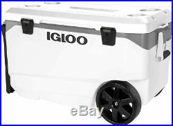 Igloo Latitude 90 Quart Rolling Cooler Outdoor Vacation Summer Beach Camping NEW