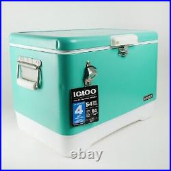 Igloo Legacy 54 Qt Cooler, Crystal Ocean Dented Cooler