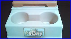 Igloo Little Kool Rest Car Console Cup Holder Cooler Ice Chest Brown Tan Vintage