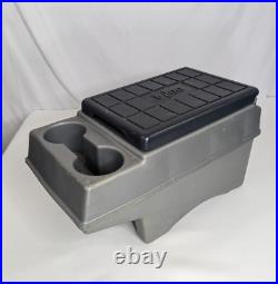 Igloo Little Kool Rest Car Cooler Console Can Cup Holder Vintage Two-Toned Grey