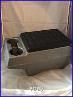 Igloo Little Kool Rest Car Cooler Console Ice Chest Cup Holder Two Tone Gray