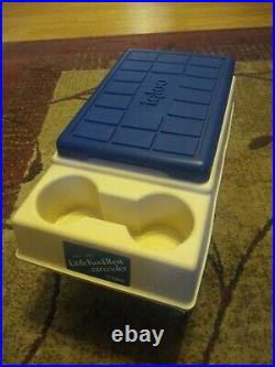 Igloo Little Kool Rest Car Cooler (Navy Blue/ Off White) Vintage Cooler