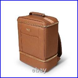 Igloo Luxe Dual Compartment Cooler Backpack Cognac