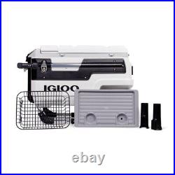 Igloo Marine 70 Quart, Wheeled Cooler, White and Black