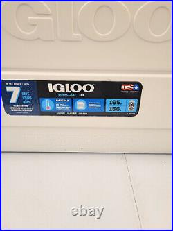 Igloo MaxCold 165 Hard Sided Portable Cooler, 165qt, White, 50048