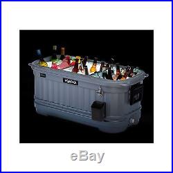 Igloo Party Bar Cooler Huge 125 Quart Ice Chest Rolling Base TableTop Outdoor