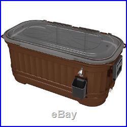 Igloo Party Bar Cooler Ice Chest with Wheels and Detachable ase, Bronze