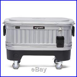 Igloo Party Bar Cooler Powered by LiddUP 125 Quart Rolling LED Lights NEW