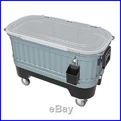 Igloo Party Bar Deluxe Cooler Rolling Trough Cooler 125 Quart