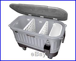 Igloo Portable Party Cooler on Wheels Patio Pool Beach Rolling Beverage Cooler