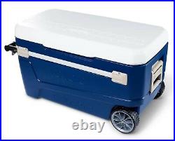 Igloo Rolling Cooler 110 Quart Large Ice Chest Telescoping Handle