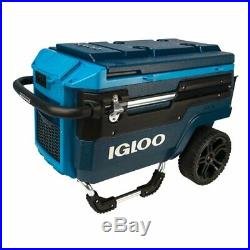 Igloo Trailmate Journey Cooler 70qt Utility Drinks Cart Mobile Portable Cooler