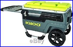 Igloo Trailmate Journey Cooler, Charcoal/Acid Green/Chrome, 70 quart
