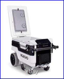 Igloo Trailmate Marine 70 Qt, Wheeled Cooler, White and Black