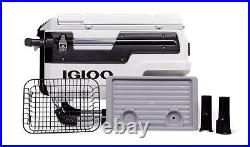 Igloo Trailmate Marine 70 Qt, Wheeled Cooler, White and Black