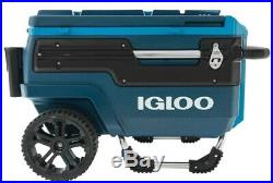 Igloo Trailmate Marine Fishing Cooler Heavy Duty Roller Wheels Ice Chest Beach