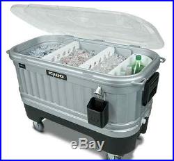 Illuminated Ice Chest Party Bar Liddup 125Qt Insulated Cooler Tailgate Football