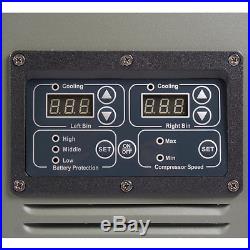 Indel B YCD65 Dual Zone12/24V AC/DC Portable Refrigerator/Freezer Off-the-Grid