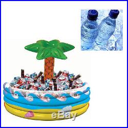 Inflatable Palm Tree Cooler Outdoor Pool Party Buffet Floating Ice Beverage Bar