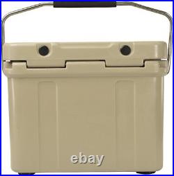 Insulated Hard Ice Chest with Durable Double-Walled Rotomolded Construction