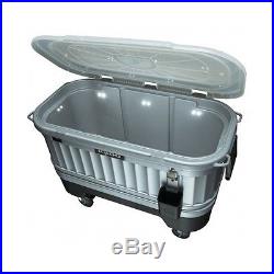 Insulated Ice Chest Party Bar 125 Qt. Cooler Beverages Tailgating Portable LED