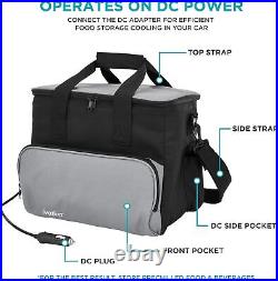 Ivation Portable Electric Cooler Bag 15L Soft Sided Thermoelectric Travel