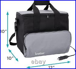 Ivation Portable Electric Cooler Bag 15L Soft Sided Thermoelectric Travel