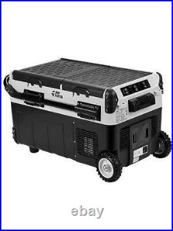 JOYTUTUS 30 Quart (28L) Car Portable Refrigerator Camping Freezer With Wheels