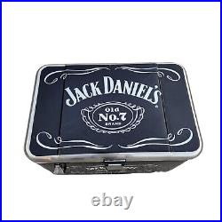 Jack Daniels 54 QT Stainless Steel & Black IGLOO Cooler with Bottle Opener