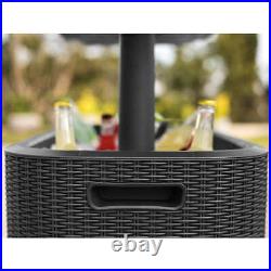 KETER Bevy Bar Table and Cooler COMBO, Gray (0659)