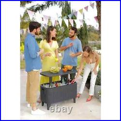 Keter Bevy Bar, Perfect for outdoor gatherings, Weather and UV protected, Rattan