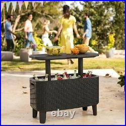 Keter Bevy Bar Table and Cooler Combo