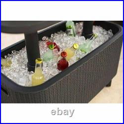 Keter Bevy Bar Table and Cooler Combo NEW FREE SHIPPING