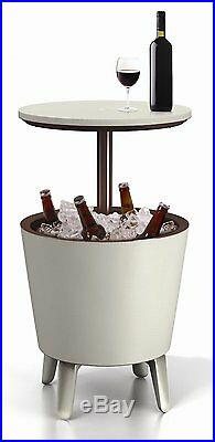 Keter Cool Bar Table Refrigerator Garden Bar Ice Cold Outdoor Cold Drink