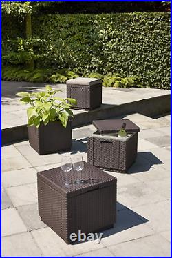 Keter Ice Cube Beer and Wine Cooler Table Perfect for Your Patio, Picnic, and Be
