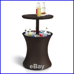 Keter Pacific Cool Bar Rattan Party Cooler in Brown