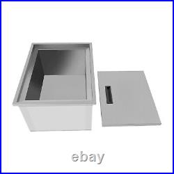 Kitchen Drop-in Ice Chest Cooler Underbar Ice Bin Stainless Steel for Cold Wine