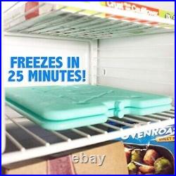 Kona Thin Ice Packs Large, Thin Cooler Ice Packs Reusable (Set of 20)
