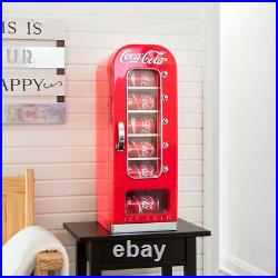 Koolatron Coca-Cola Design Push Button Vending Machine Mini Fridge (Open Box)