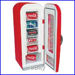 Koolatron Coca-Cola Official Design Push Button Vending Machine Mini Fridge