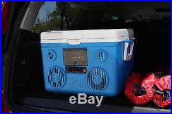 Koolmax Tunes2Go 40 QT Orange Cooler Stereo & Bluetooth Audio Speakers CA-E065O