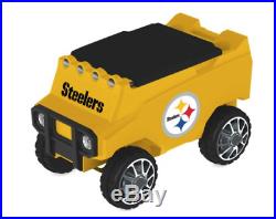 LARGE Pittsburgh Steelers COOLER Remote Control Wheels Headlights Speakers Cans