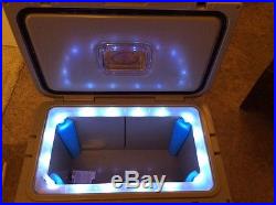 LIT Torch Sage 52 Quart Ice Chest with Blue LED Lighted Liner TS600