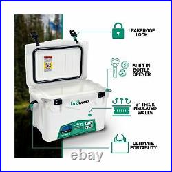 Landworks Rotomolded Ice Cooler 20QT Up to 5 Day Ice Retention Commercial Gra