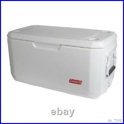 Large Coleman Cooler 120 Quart Cold Ice Chest Insulated Fishing Xtreme White New