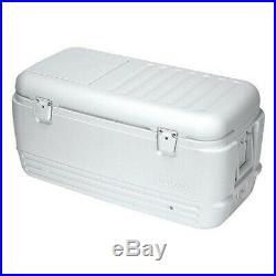 Large Ice Chest Insulated Igloo Cooler 100 Quart Qt Cold Marine Fishing White