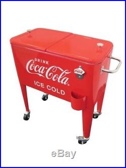 Leigh Country 60 Qt. Coca-Cola Ice Cold Heavy Duty Rolling Cooler