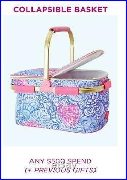 Lilly Pulitzer GWP Picnic Set collapsible Cooler Carafe Bottle Opener New in Box