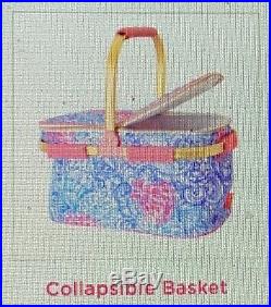 Lilly Pulitzer NWT GWP Collapsible Cooler Picnic Basket Raising Shell Insulated