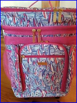 Lilly Pulitzer NWT rolling insulated cooler Red, Right, Return